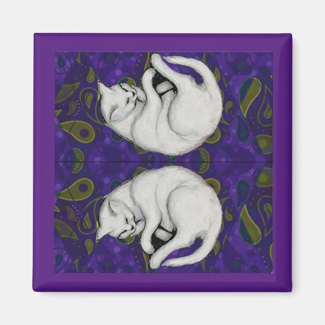 Imã Franz Marc, Gato Branco Dormindo (Frente)