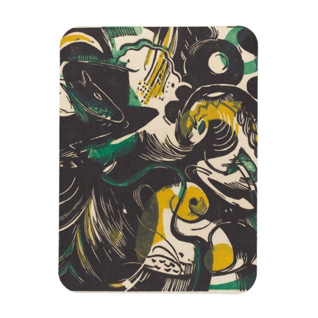 Ímã Franz Marc | Gênesis II Schopfungsgeschichte II (Vertical)