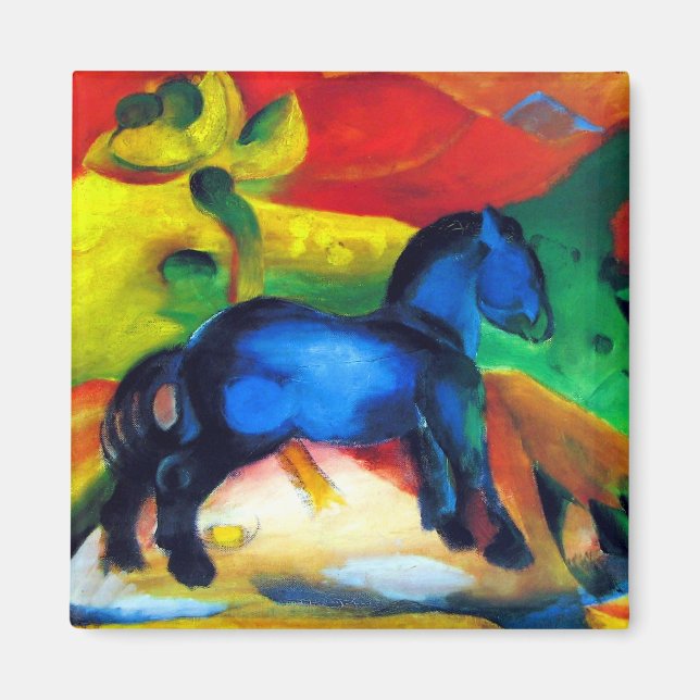 Imã Franz Marc Little Blue Pony (Frente)