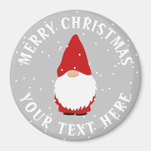 Imã Frasco personalizado do gnomo de Natal do troll es