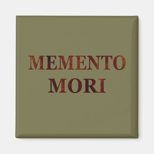Imã Frase em Latim - Aproveite o Dia - Lembre-se da Mo (Frente)