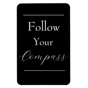 Ímã Frase "Siga seu Compass"
