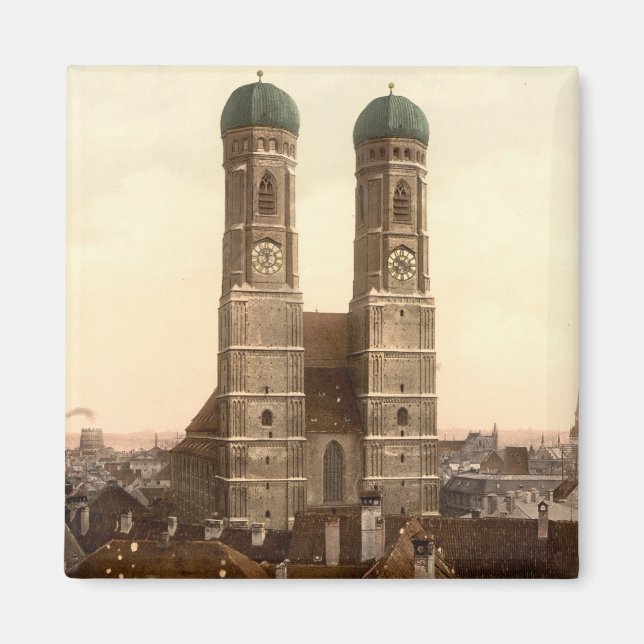 Imã Frauenkirche, Munique, Baviera, Alemanha (Frente)