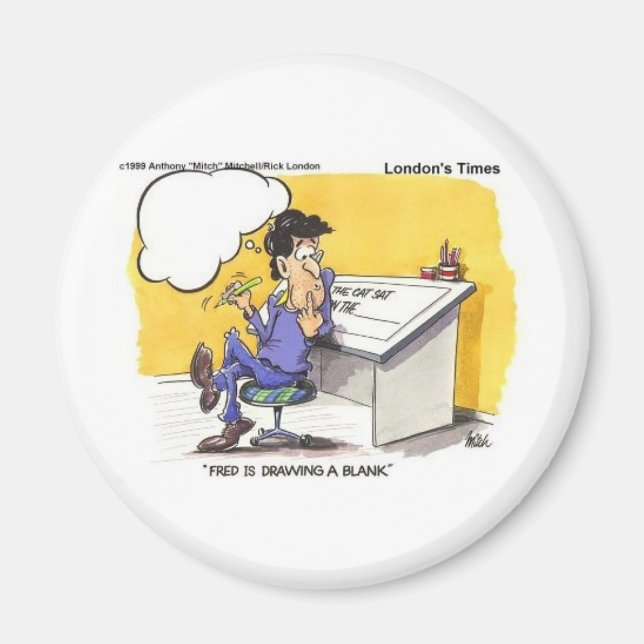 Imã Fred Desenhar Um Vazio Engraçado De Presentes De C (Frente)