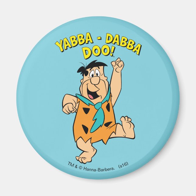 Imã Fred Flintstone Yabba-Dabba Doo! (Frente)