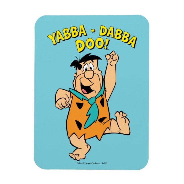 Ímã Fred Flintstone Yabba-Dabba Doo! (Vertical)