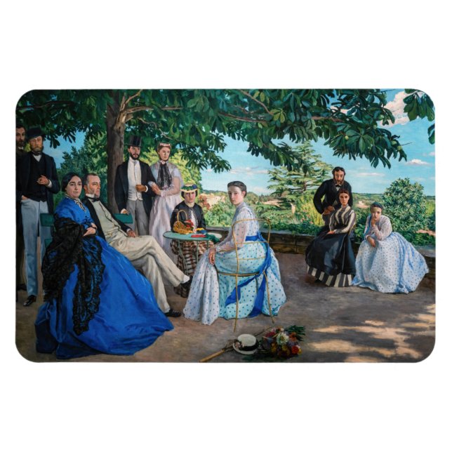 Ímã Frederic Bazille - A Reunião Familiar (Horizontal)