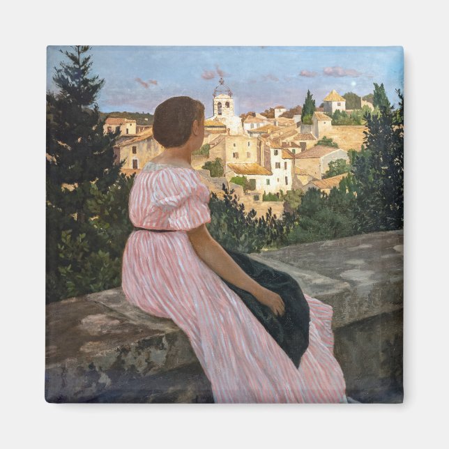 Imã Frederic Bazille - O Vestido Rosa (Frente)