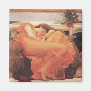 Imã Frederic Lord Leighton Flaming June Square Art
