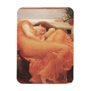 Ímã Frederic Lord Leighton Flaming June Square Art