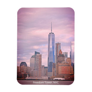 Ímã Freedom Tower do Staten Island Ferry NYC Postcar