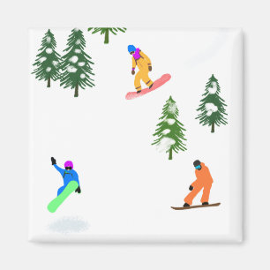 Imã Freeride Snowboarder Snowboard