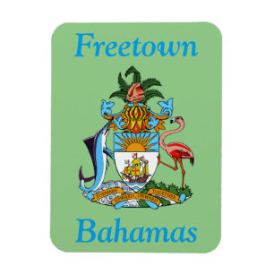 Ímã Freetown, Bahamas com Casaco de Armas (Eleuthera)