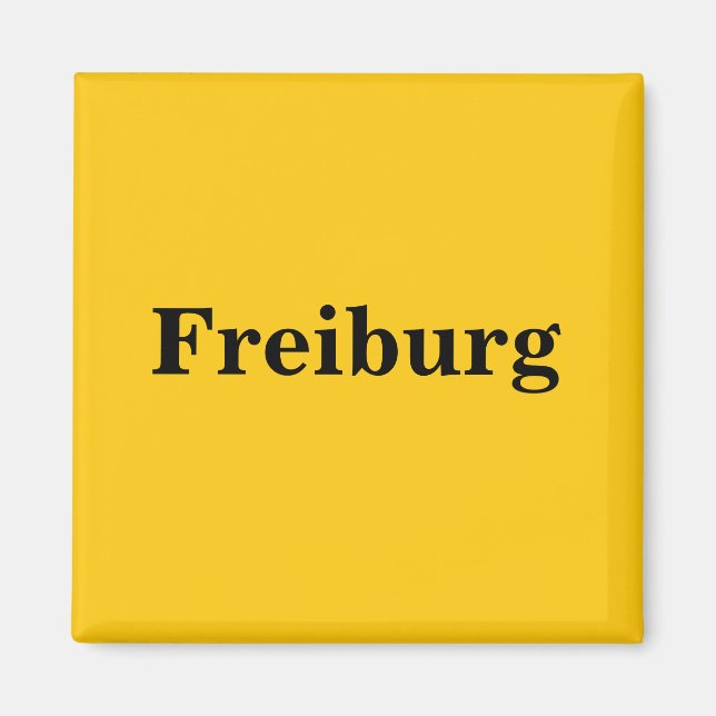 Imã Freiburg Magnet Schild Dourada Gleb (Frente)