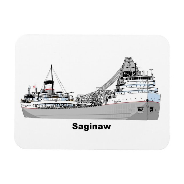 Ímã Freighter Saginaw (Horizontal)