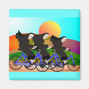 Imã Freiras em presentes da arte das bicicletas