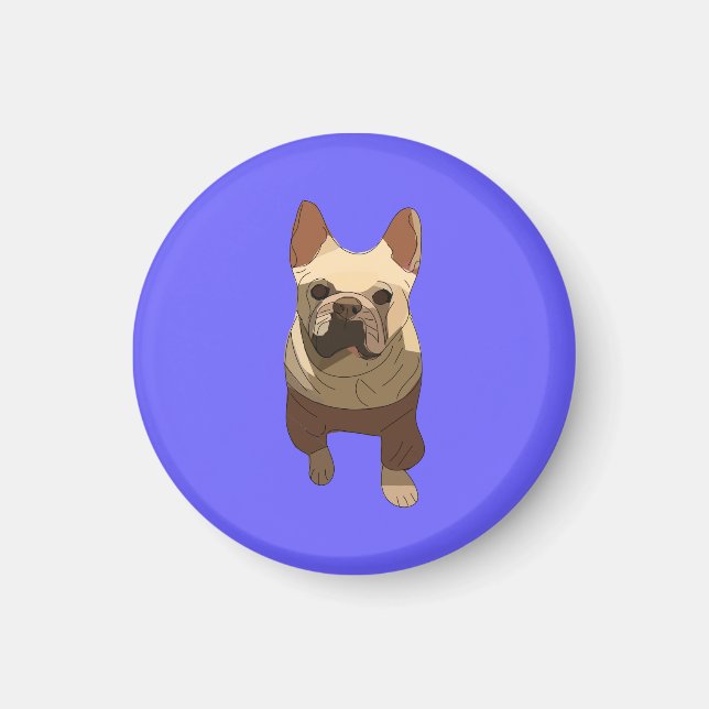 Imã French Bulldog, Lavender Purple (Frente)