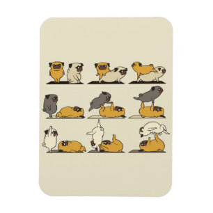 Ímã French Bulldog Yoga Poses Dog Yoga Lovers