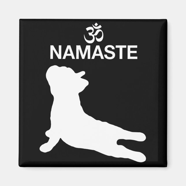 Imã French Gift | Namaste French Bulldog Gift (Frente)