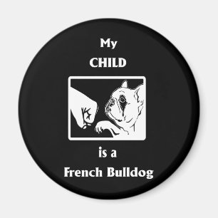 Imã French Gift O Meu Filho É Um Buldogue Francês