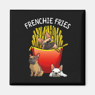 Imã Frenchie Fries Francês Buldogue Homens Mulheres Cr