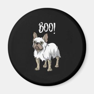 Imã Frenchie Ghost Costume Funny Bulldog Halloween