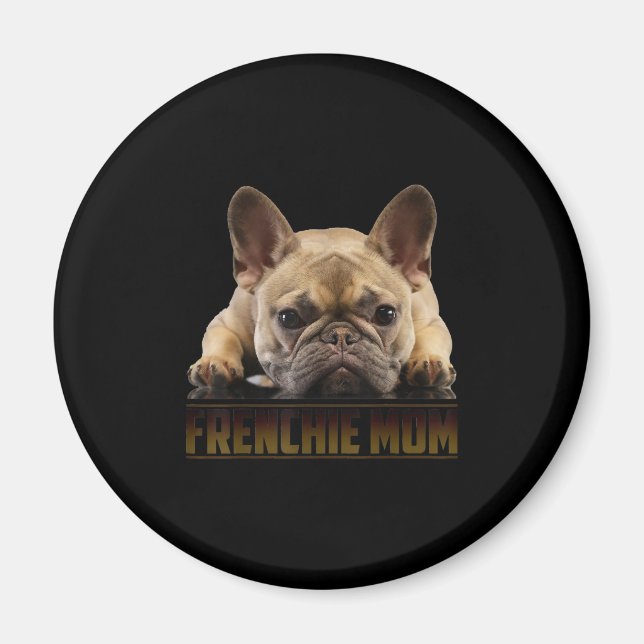 Imã frenchie mãe | presente de mãe de buldogue francês (Frente)