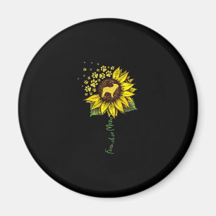 Imã Frenchie Mãe Sunflower French Bulldog Gift