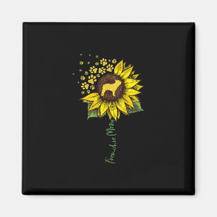 Imã Frenchie Sunflower Mãe Bulldog Francês Gift