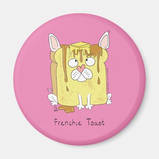 Imã Frenchie Toast French Bulldog Magnet (Frente)
