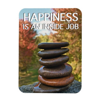 Ímã Frente Felicidade Pedra Inspiração Motivacional