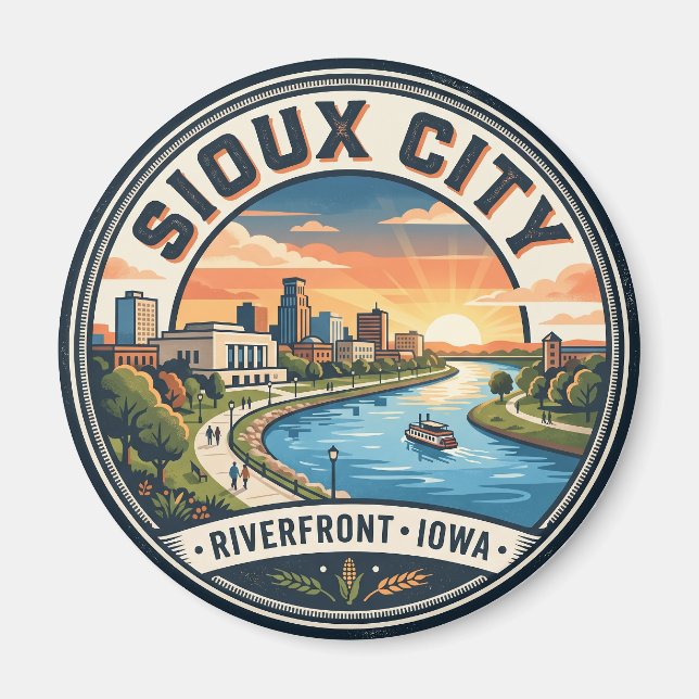 Imã Frente Marítima de Sioux City EUA (Frente)