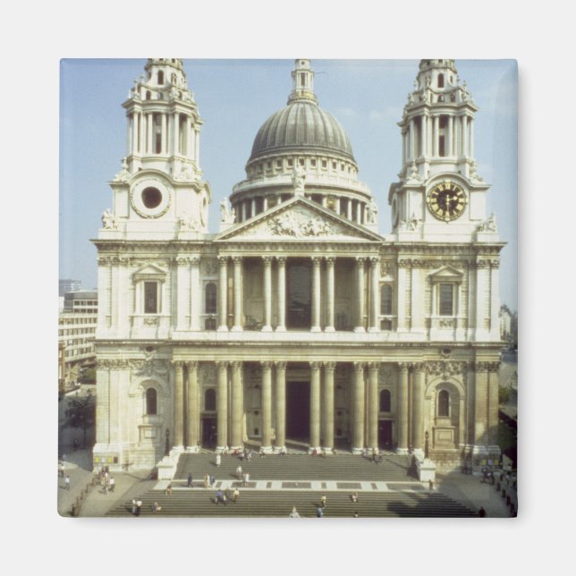 Imã Frente oeste de Ruas. Catedral de Paul, projetada  (Frente)