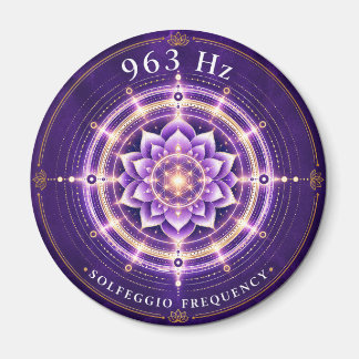 Imã Frequência Solfeggio 963 Hz Ímã | Flor da Vida
