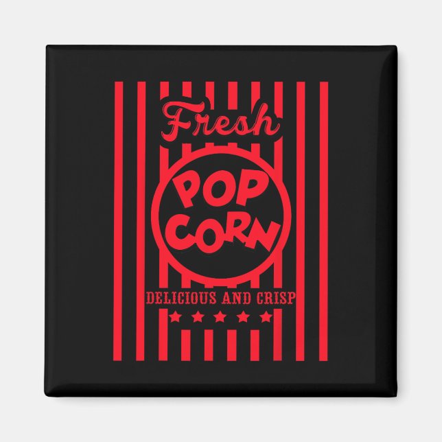 Imã Fresco De Pipoca Para Halloween (Frente)