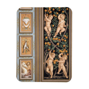 Ímã Fresco dos Cupido da igreja de St. Ambroglio,