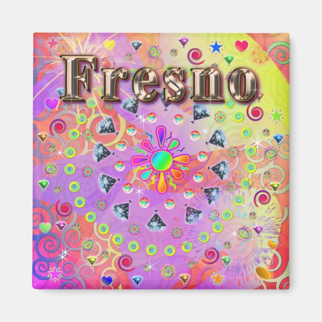 Imã Fresno Lucky Ouro Magnet (Frente)