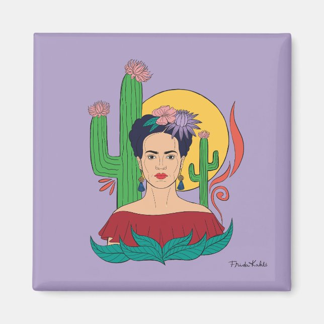 Imã Frida Kahlo Desert Graphic (Frente)