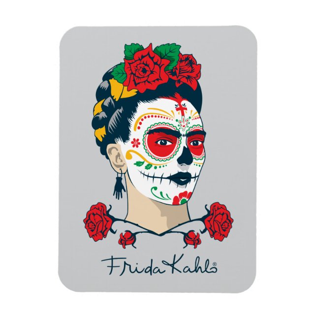 Ímã Frida Kahlo | El Día de los Muertos (Vertical)