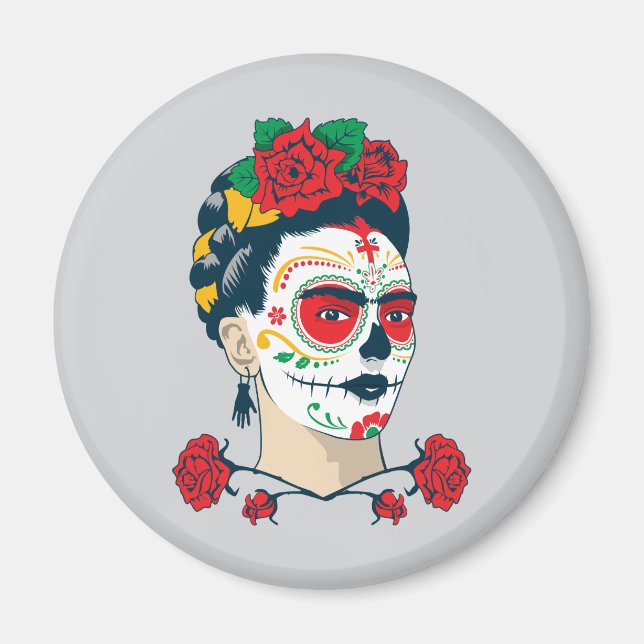 Imã Frida Kahlo | El Día de los Muertos (Frente)