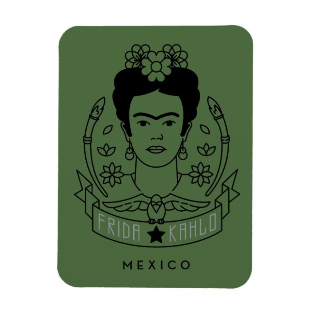 Ímã Frida Kahlo | Heroína (Vertical)