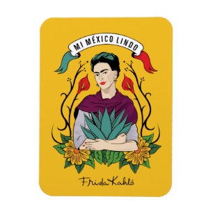Ímã Frida Kahlo   Mi Mexico Lindo