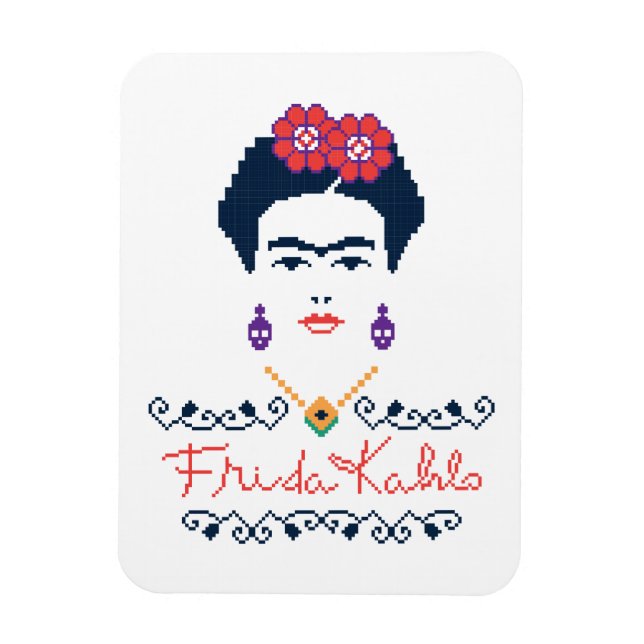 Ímã Frida Kahlo | Viva México (Vertical)