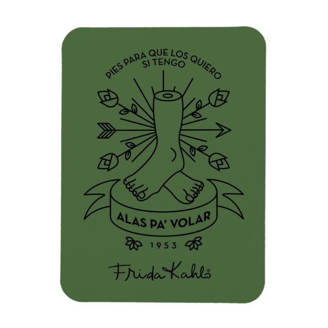 Ímã Frida Kahlo | Voo das asas (Vertical)