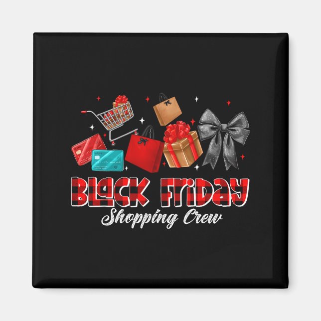 Imã Friday Shopng Squad Christmas Black Shopng Family  (Frente)