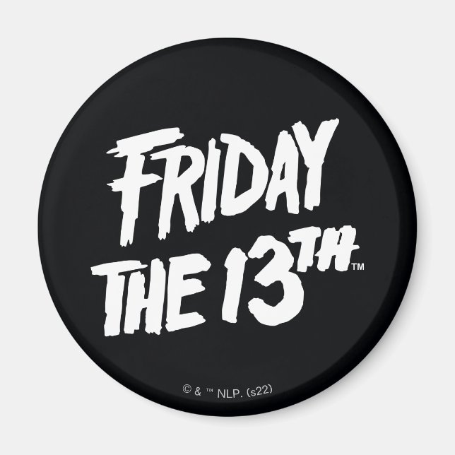 Imã Friday the 13th | Stacked Painted Logo (Frente)