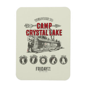 Ímã Friday the 13th   Welcome to Camp Crystal Lake