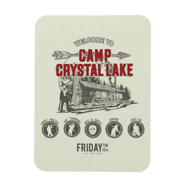 Ímã Friday the 13th | Welcome to Camp Crystal Lake (Vertical)