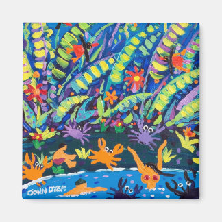 Imã Fridge Art: Ogling Eyed Crabs, Costa Rica