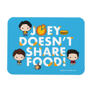 Ímã FRIENDS™   Joey Não Divide Comida Chibi